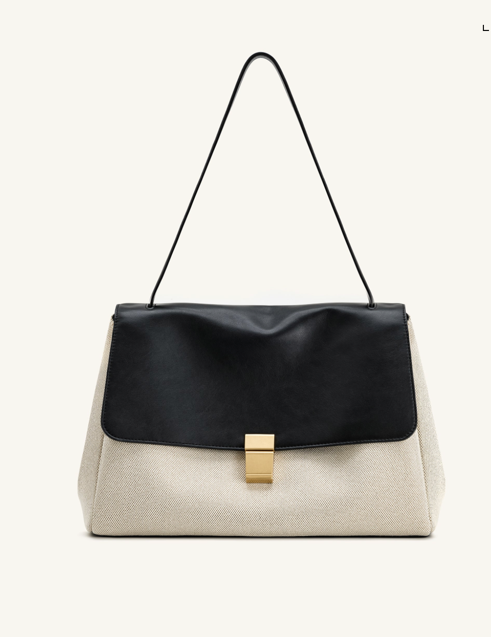 Linda Tote Bag - Black Canvas