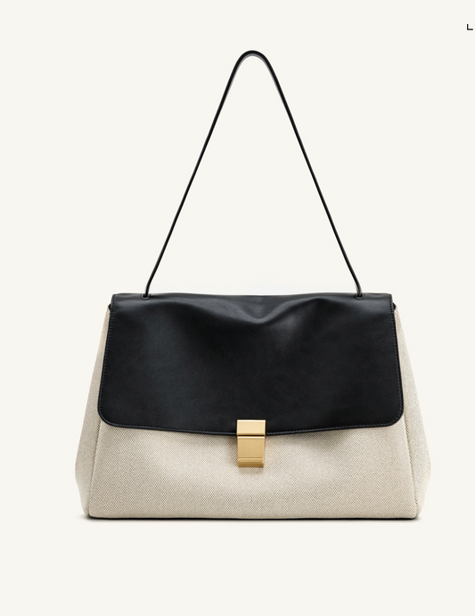 Hilary Shoulder Bag - Black Canvas