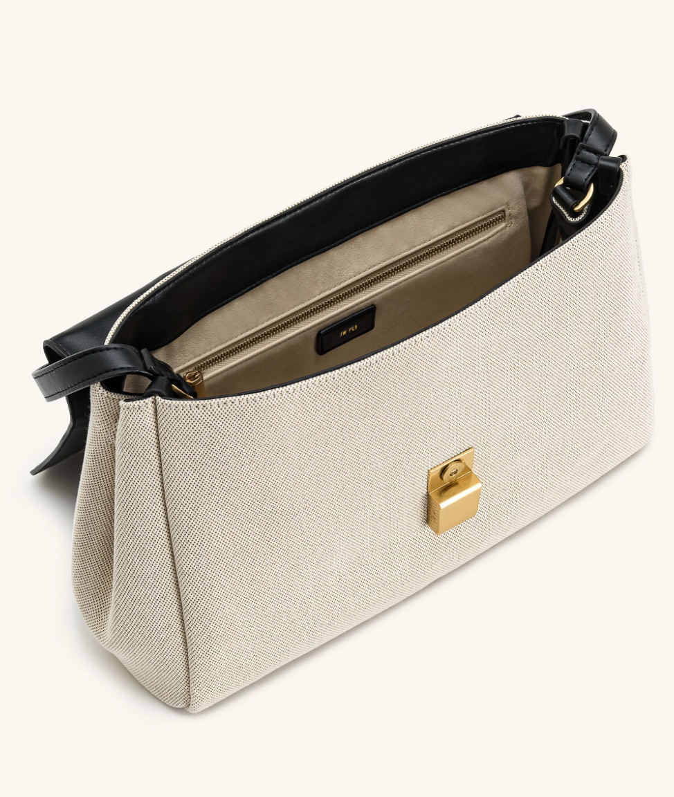 Linda Tote Bag - Black Canvas