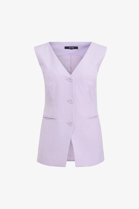 Tibbie Three-Button Cutaway Vest