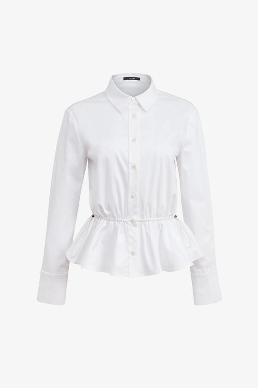 Ingrid Button Down Shirt with Drawstrings - TOCCIN