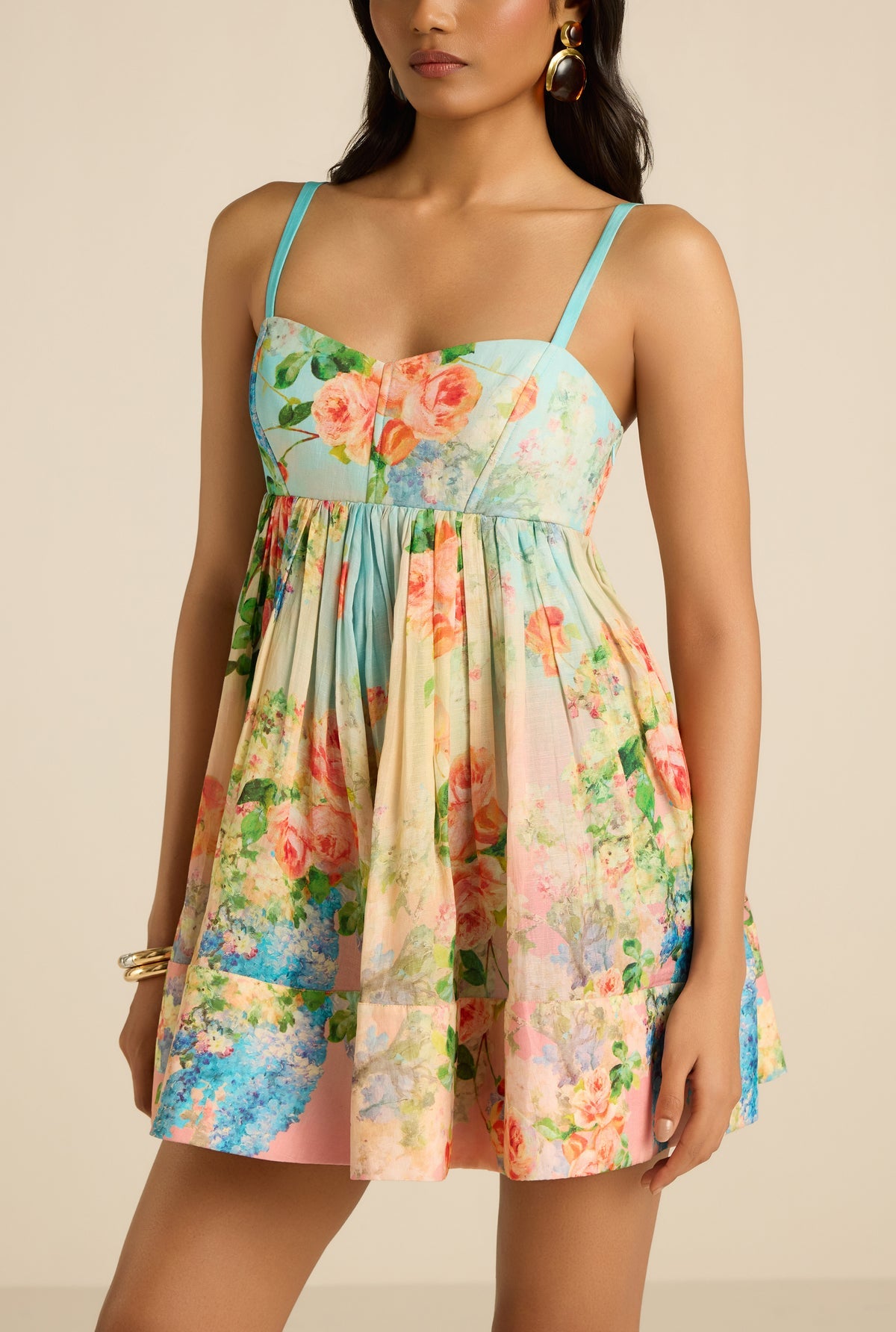 Aiba Yoke Short Dress