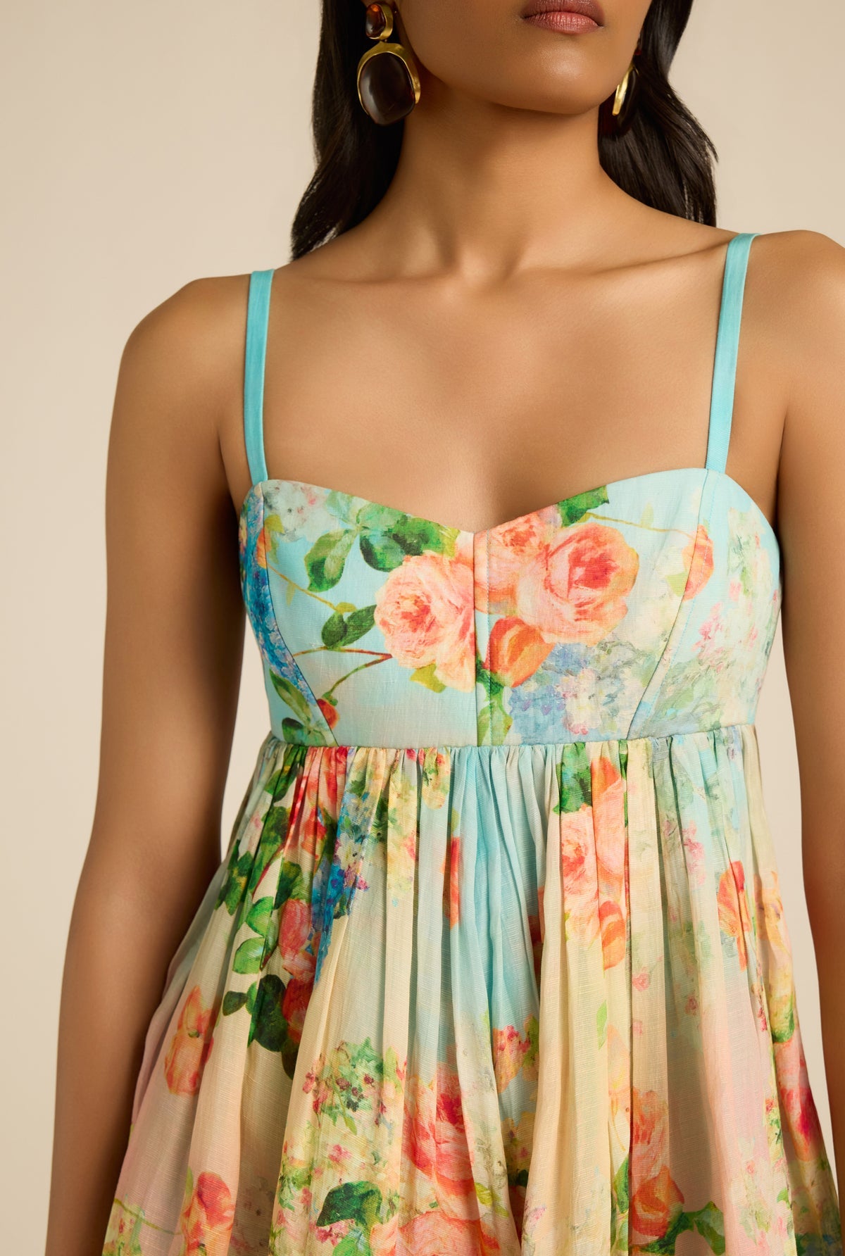 Aiba Yoke Short Dress