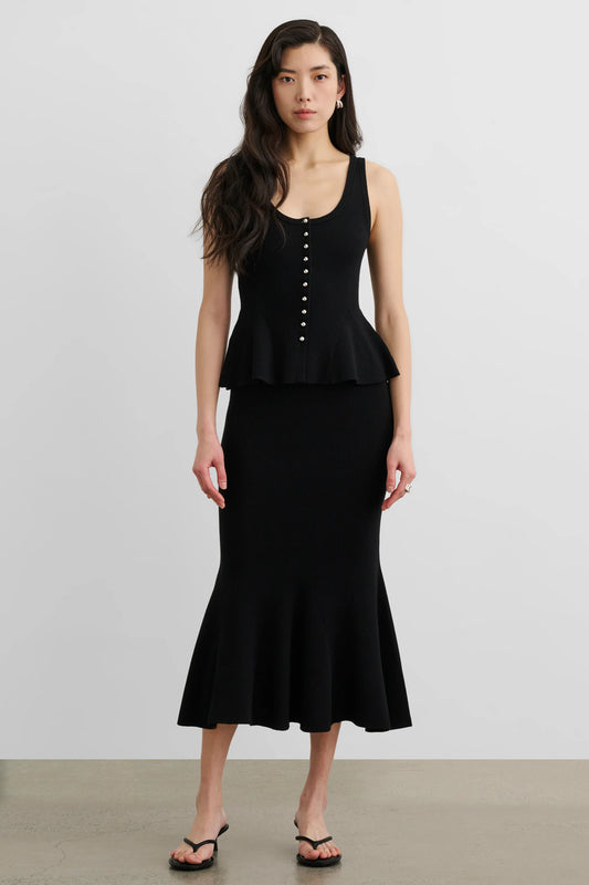 LYNN PULL ON MIDI SKIRT