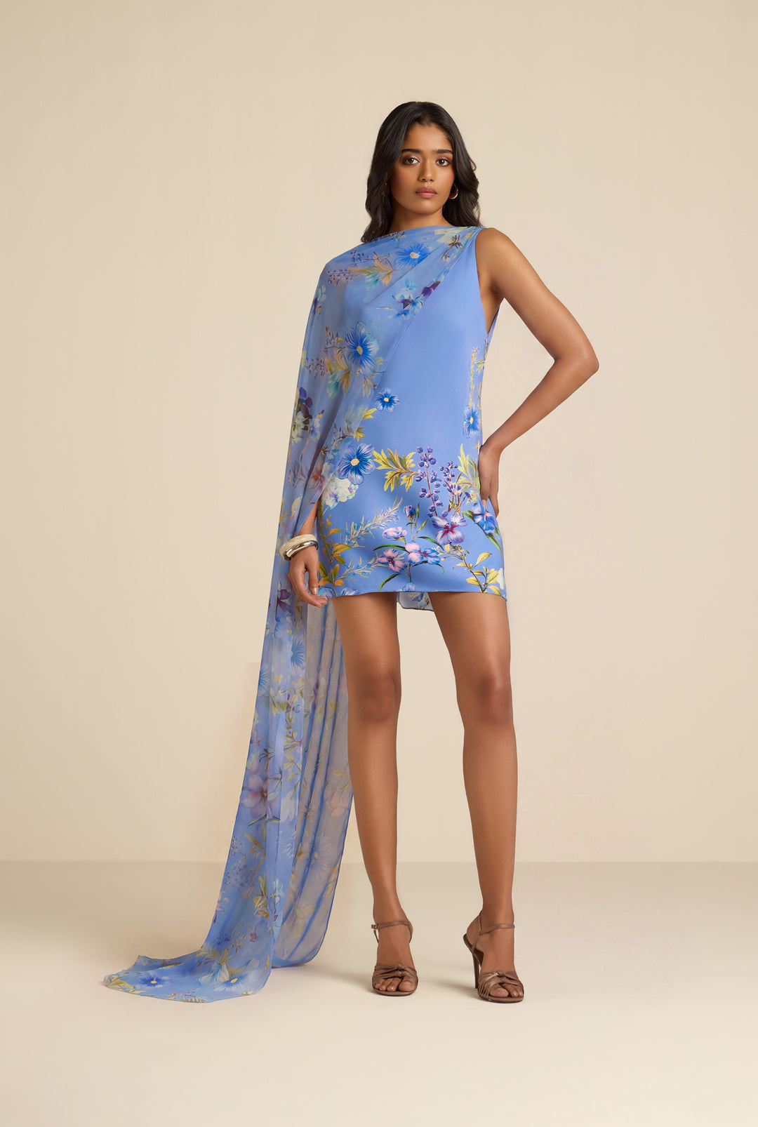 Akya Sash Mini Dress