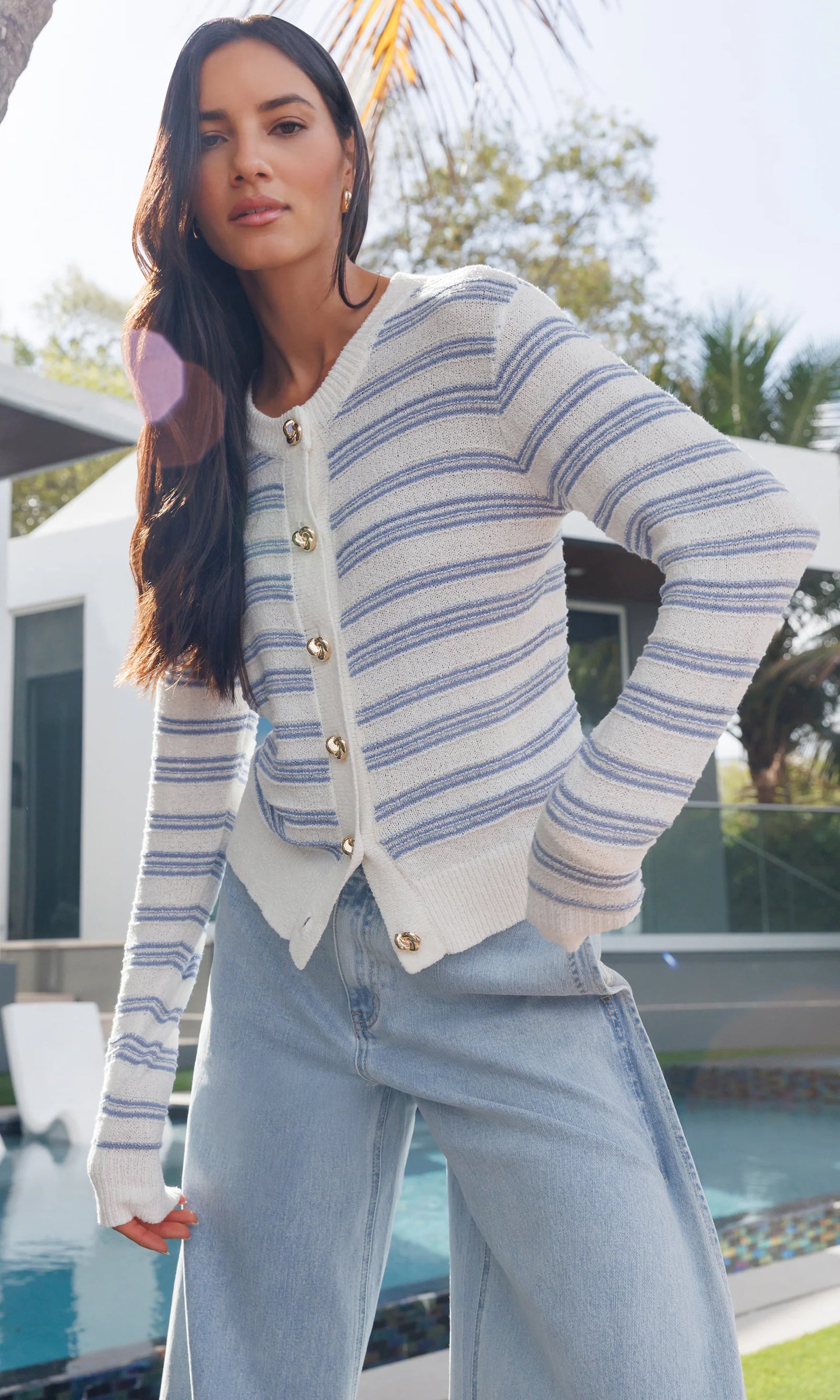 LAUREL STRIPE CARDIGAN