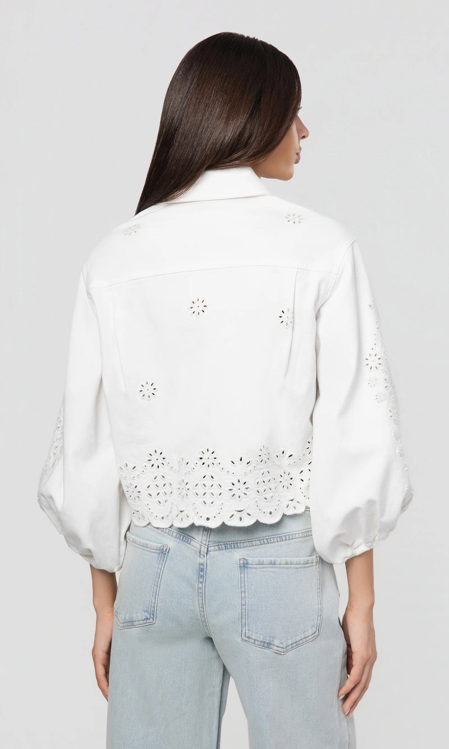 LUMERE EMBROIDERED DENIM JACKET