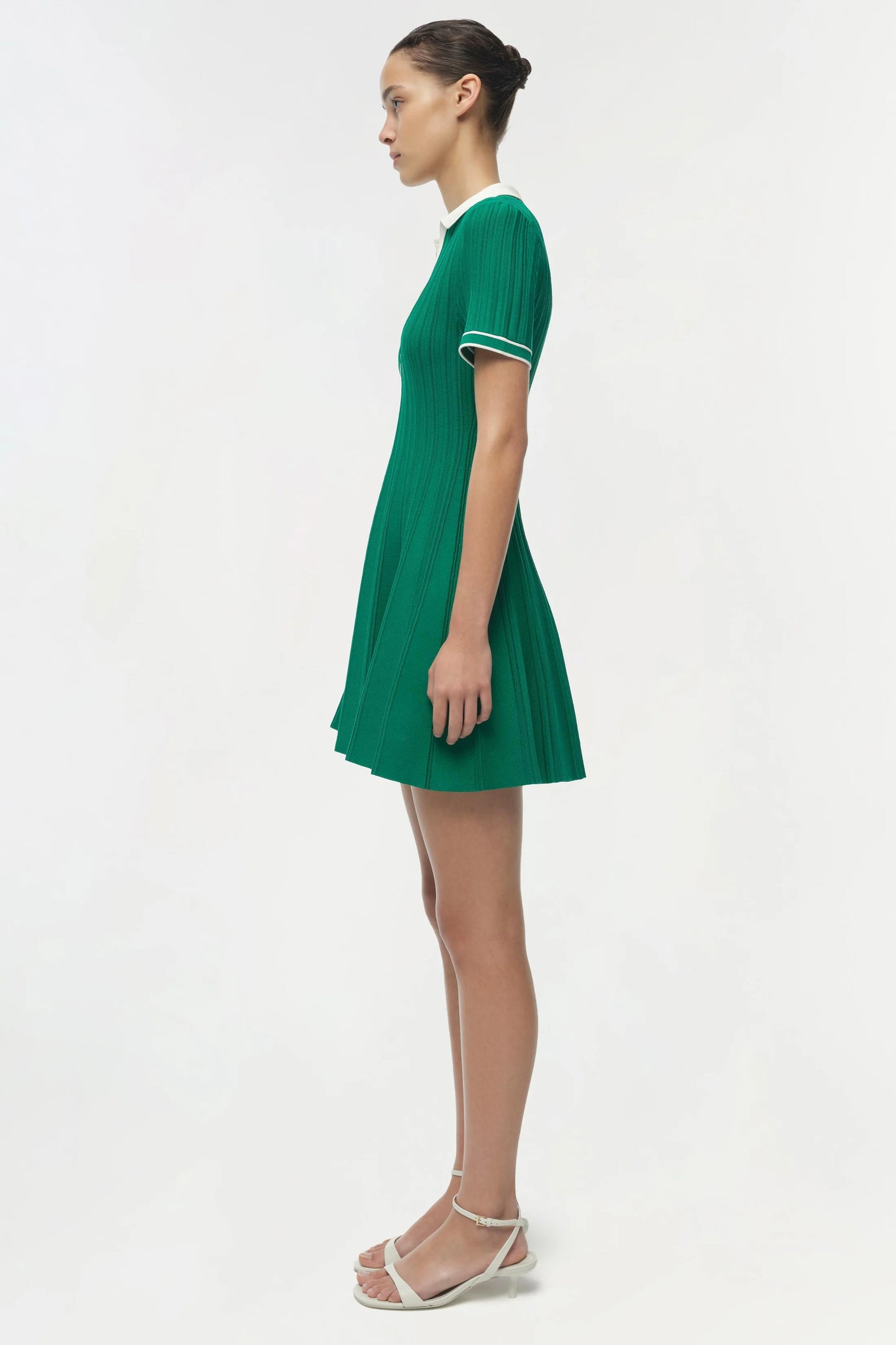 Page Knit Polo Mini Dress