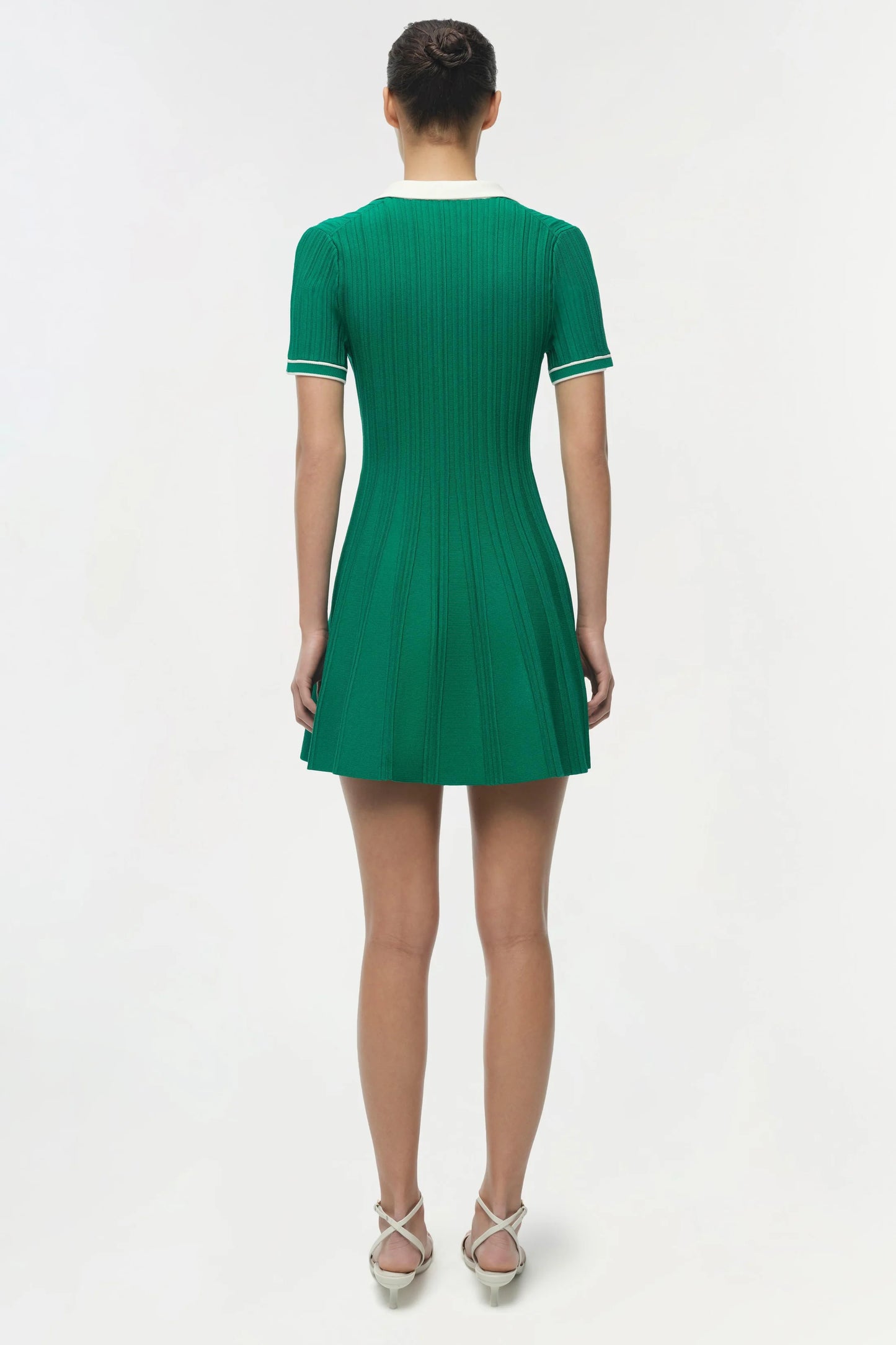 Page Knit Polo Mini Dress