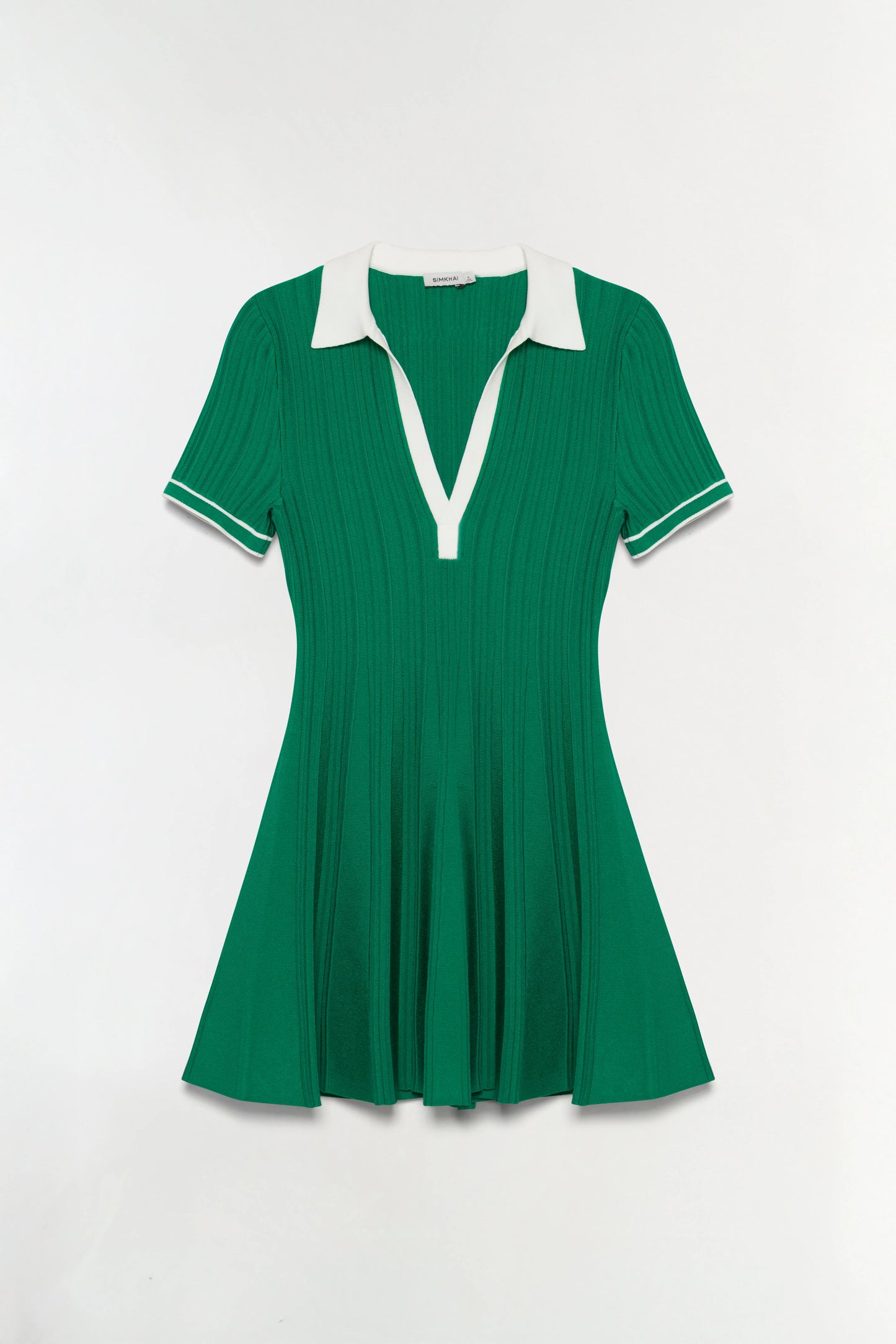 Page Knit Polo Mini Dress