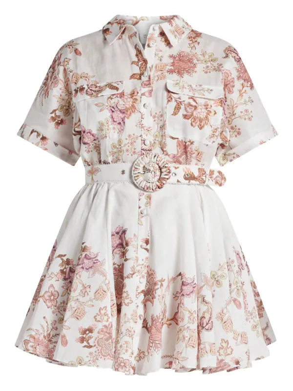 Diza Belted Short Dress