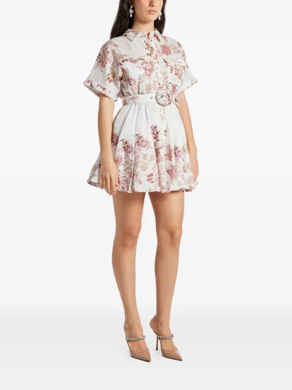 Diza Belted Short Dress