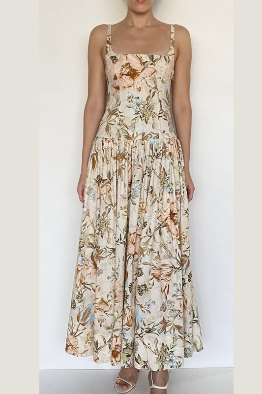 Ezra Square Neck Maxi Dress