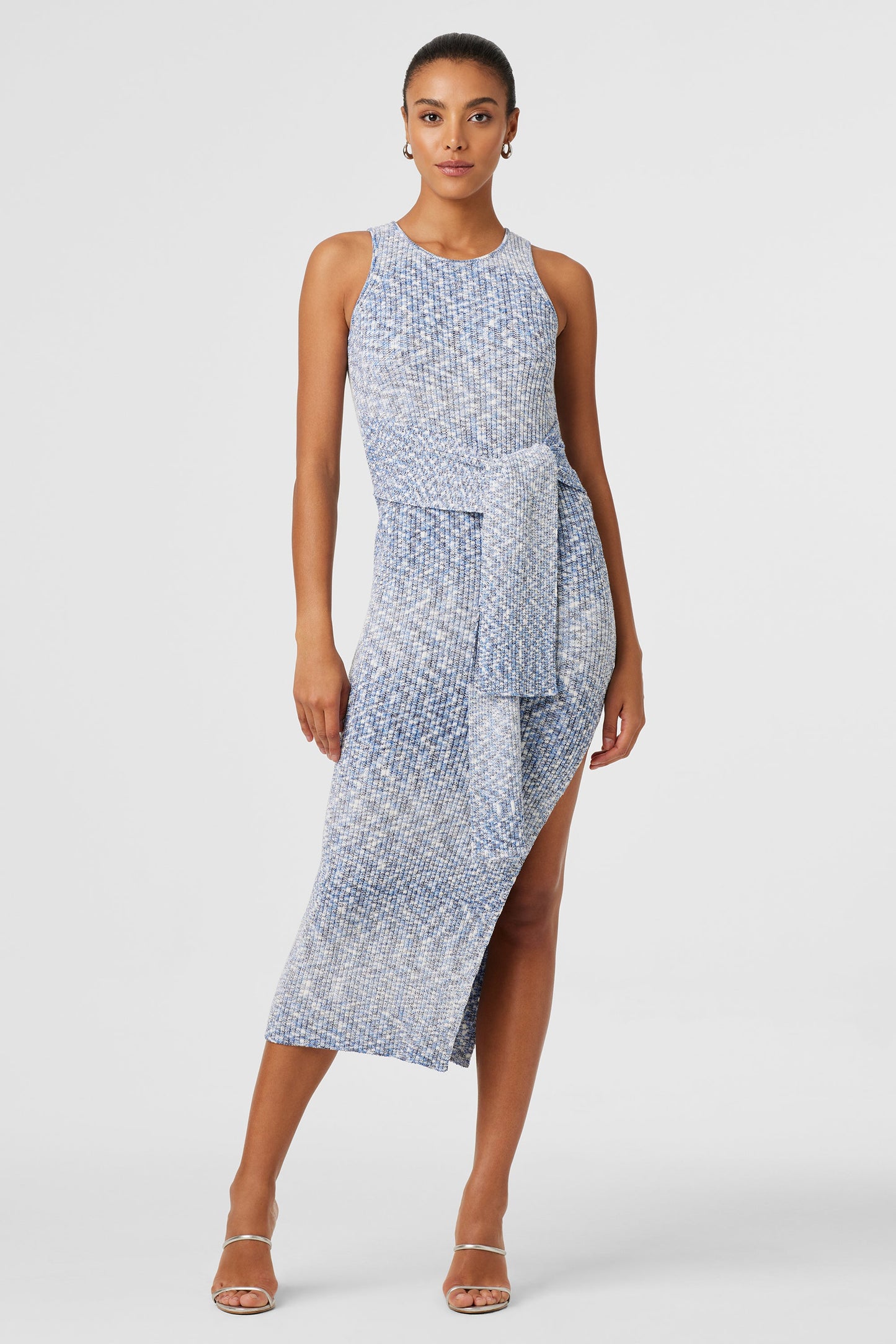 Penny Racer Tie Front Midi Dress
