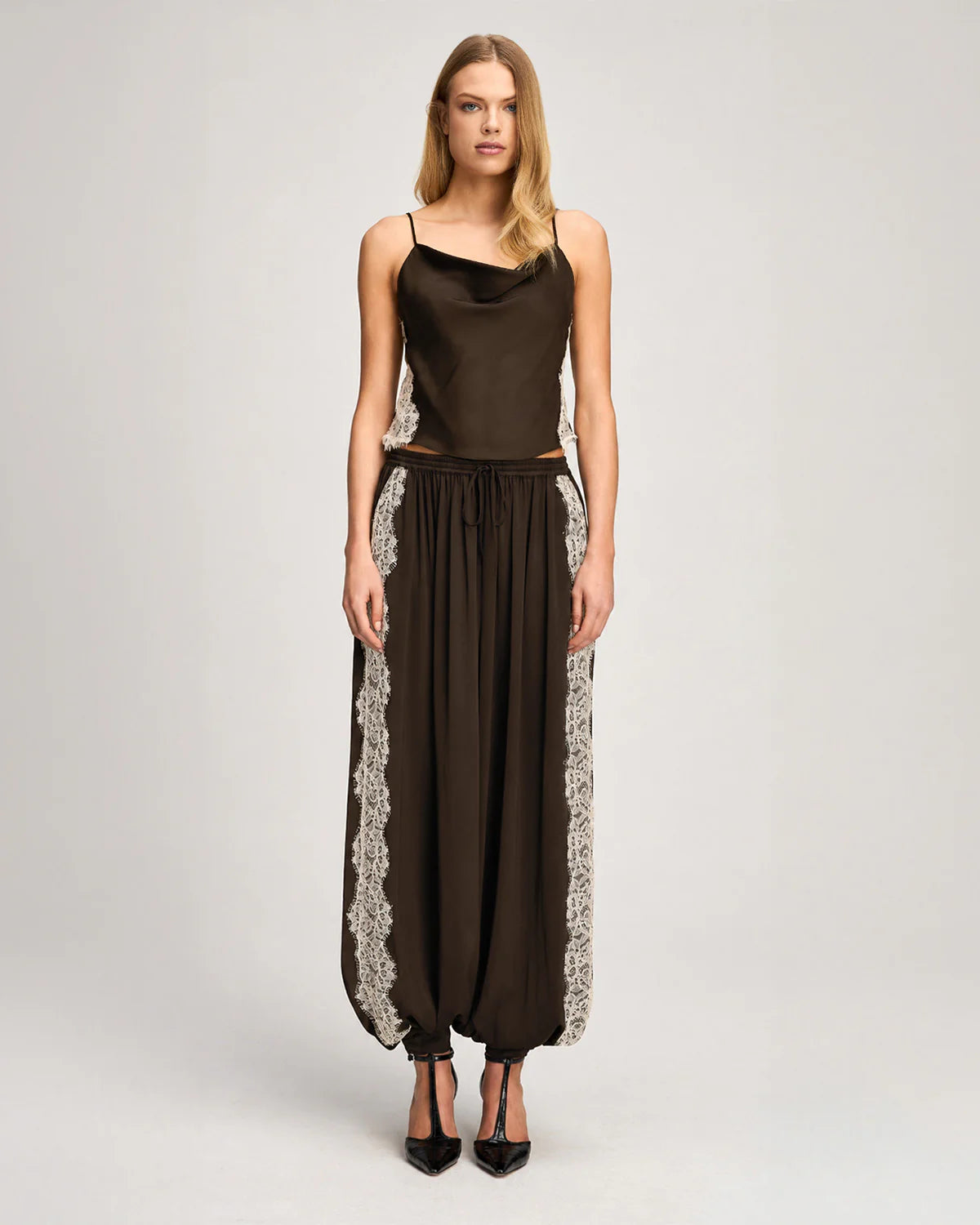 Esme Satin Lace Petit Marta Cami