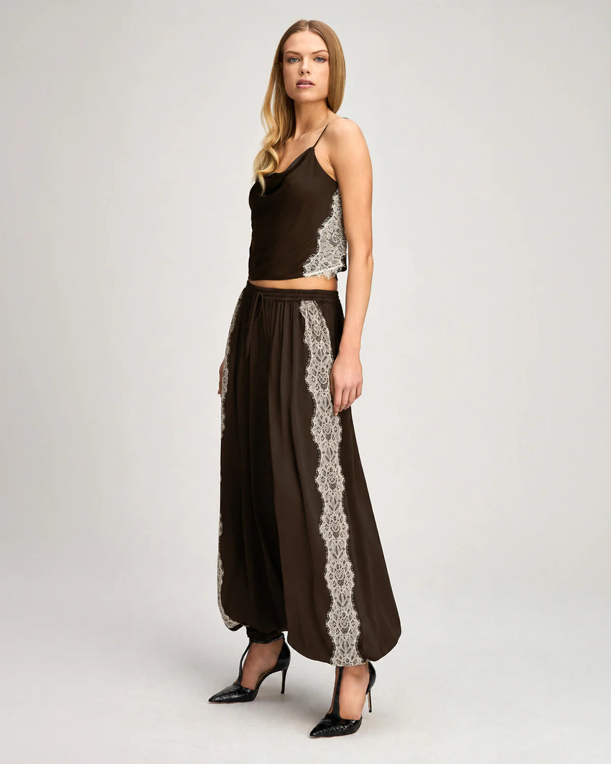 Esme Satin Lace Petit Marta Cami