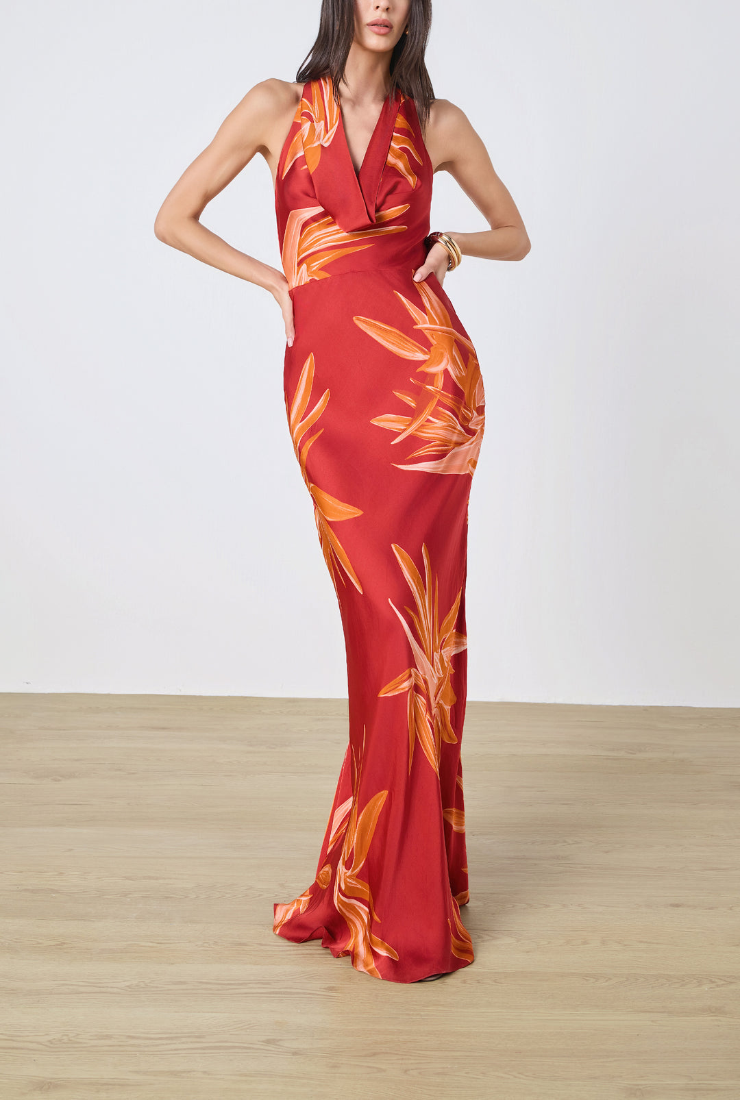 Rene Cowl Maxi Dress