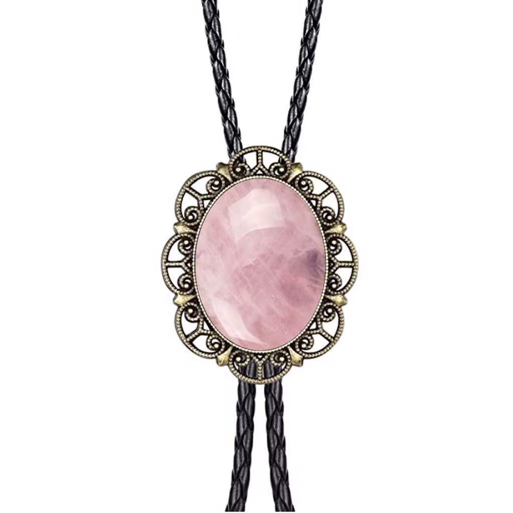 Western Gemstone Bolo Necklace