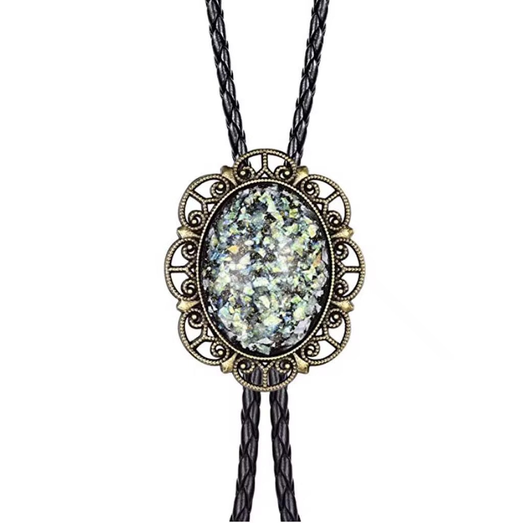 Western Gemstone Bolo Necklace