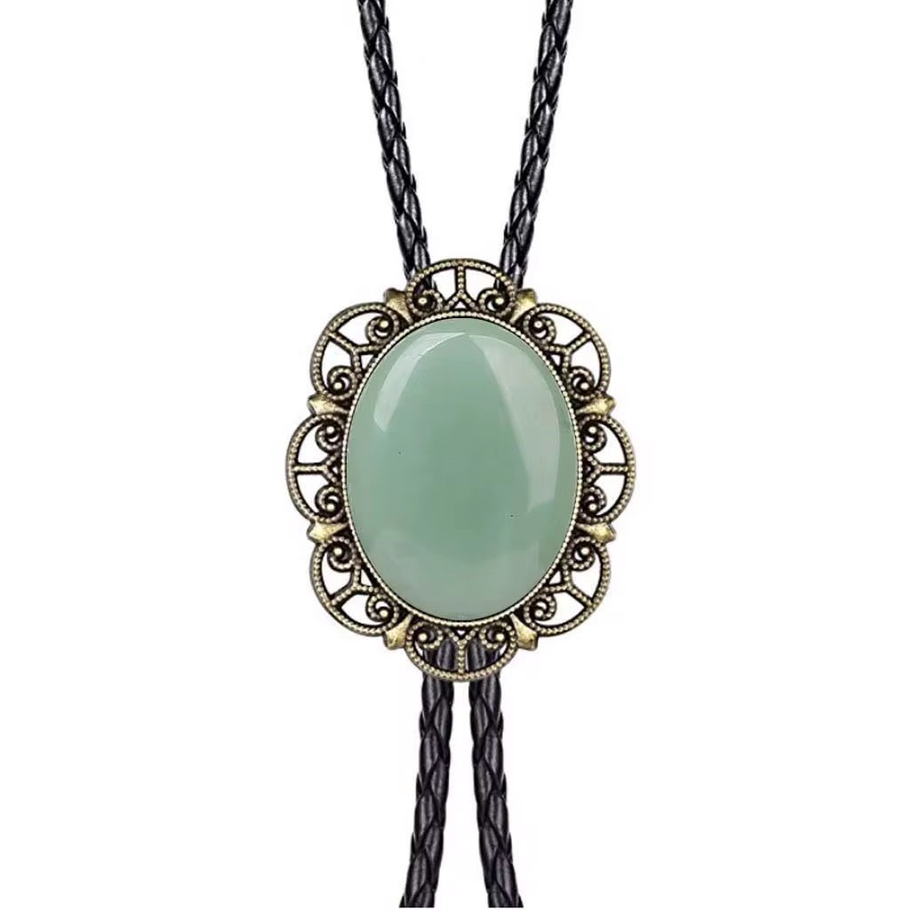 Western Gemstone Bolo Necklace