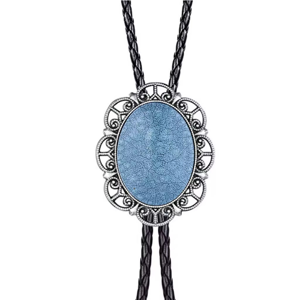 Western Gemstone Bolo Necklace