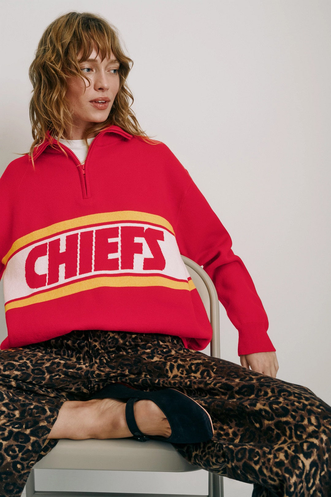 Chiefs Quarter Zip Sweater