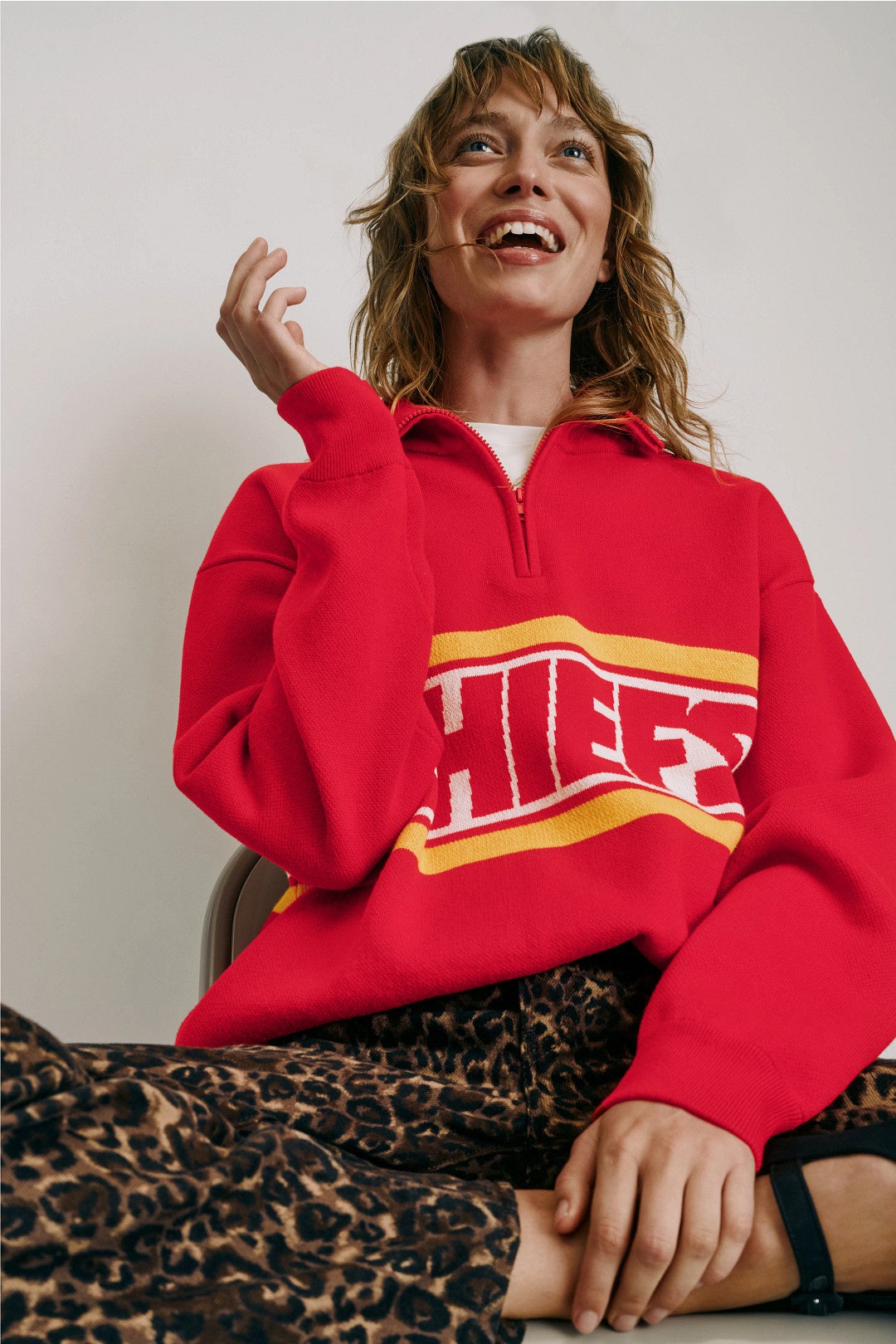 Chiefs Quarter Zip Sweater