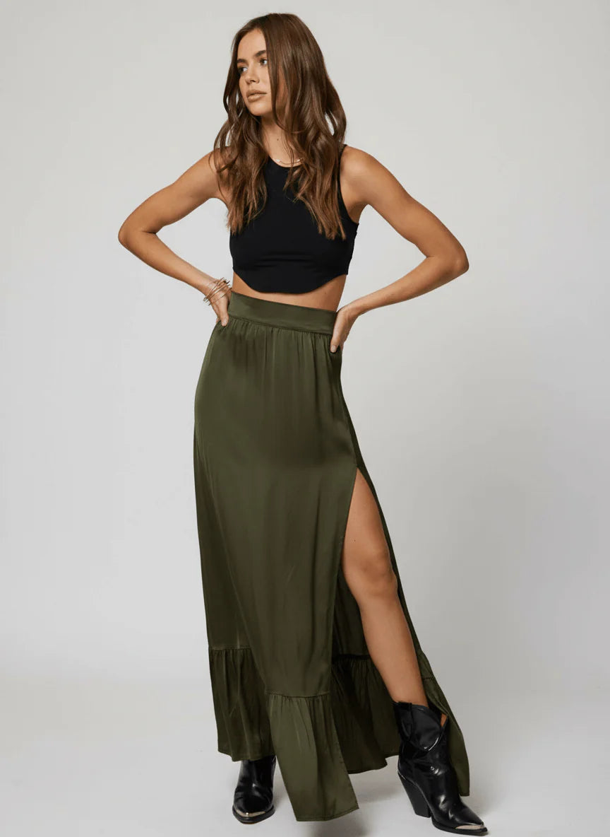 What If Maxi Skirt Palma- Stillwater