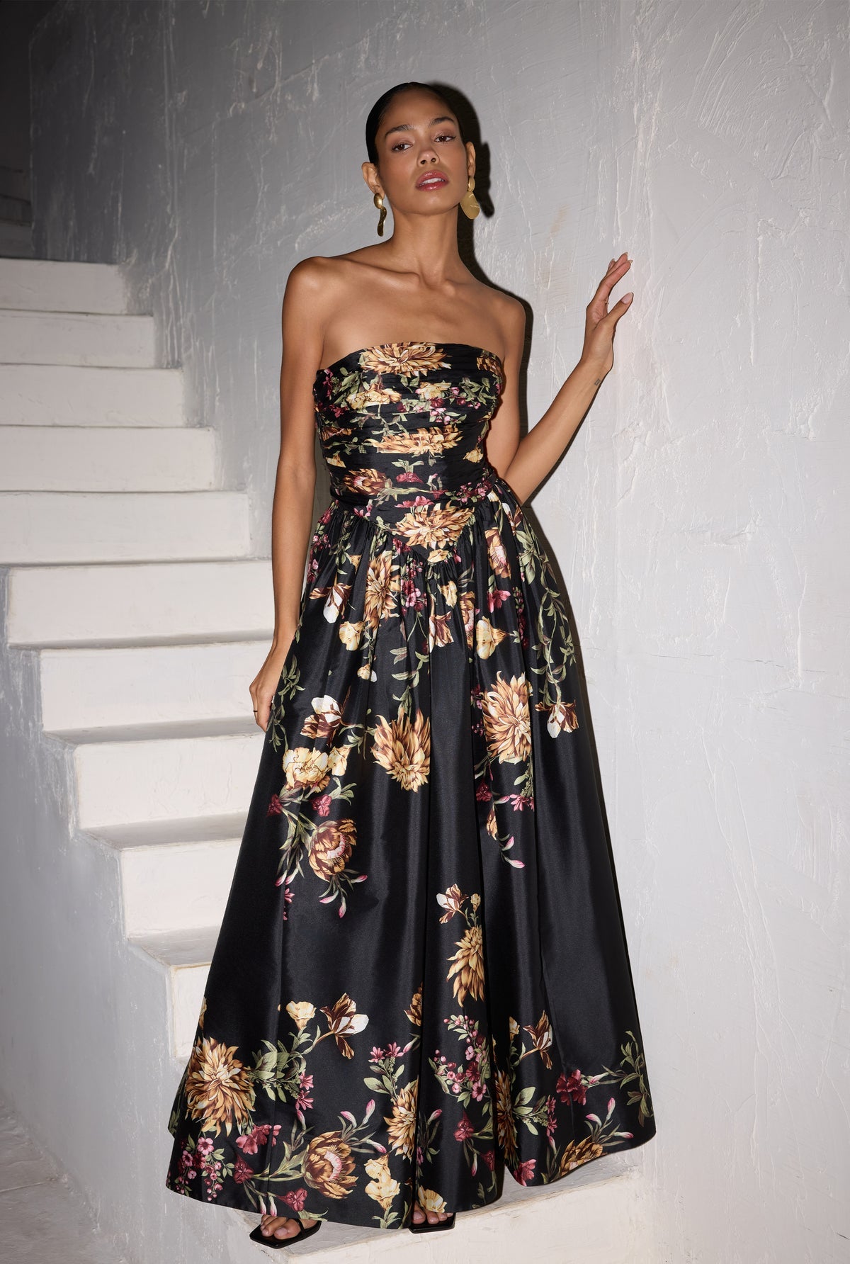 Zara Ruched Long Dress