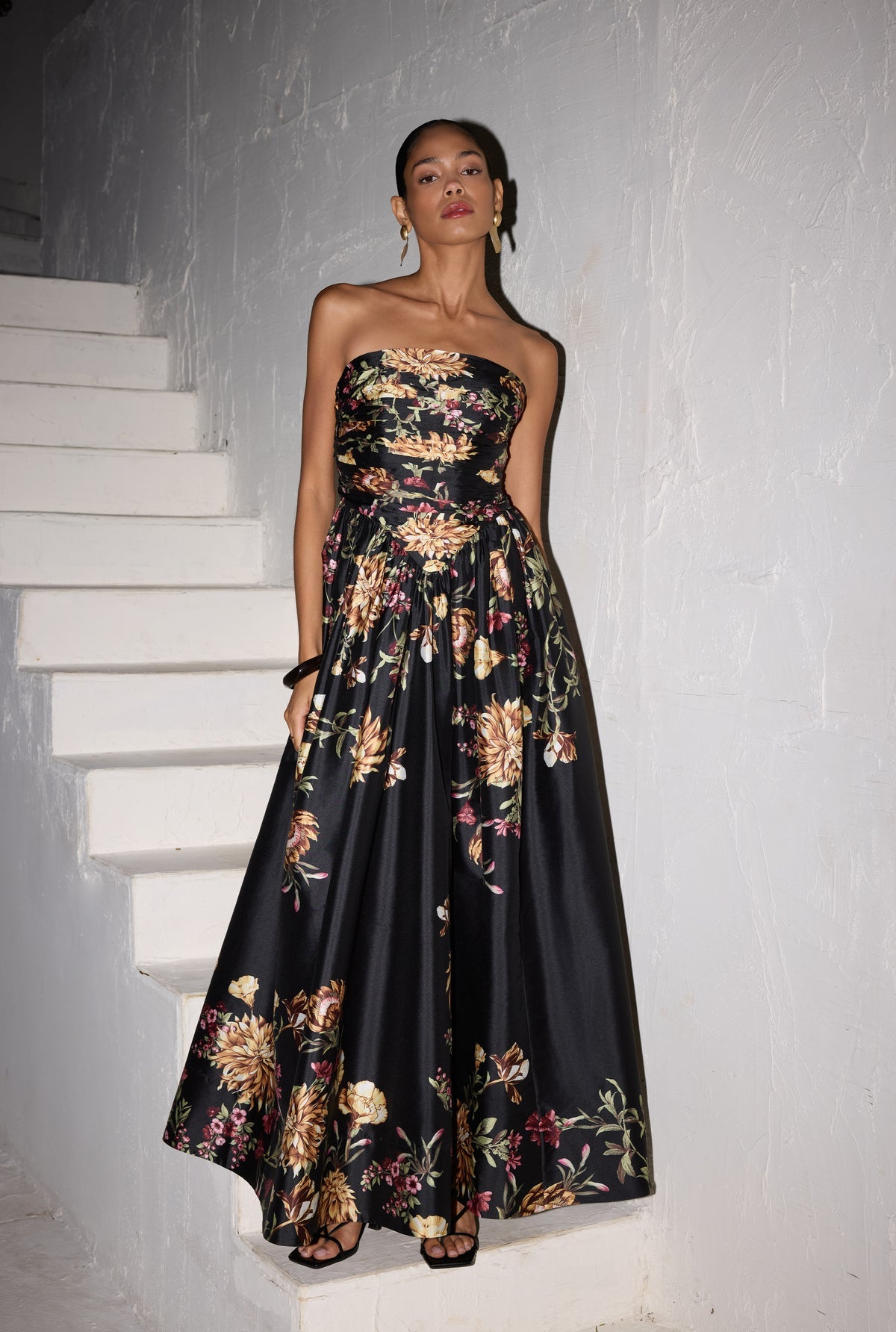Zara Ruched Long Dress