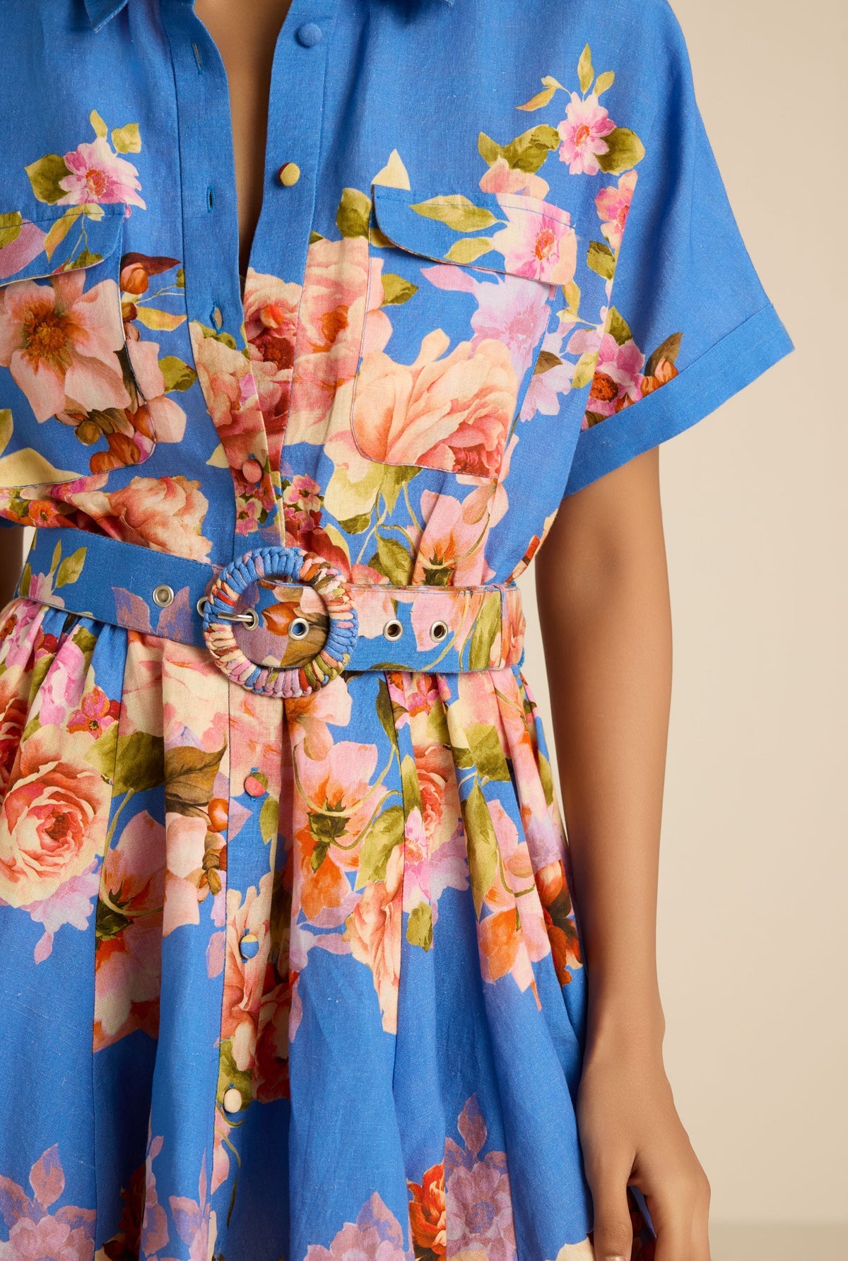 Vanya Buckle Short Dress