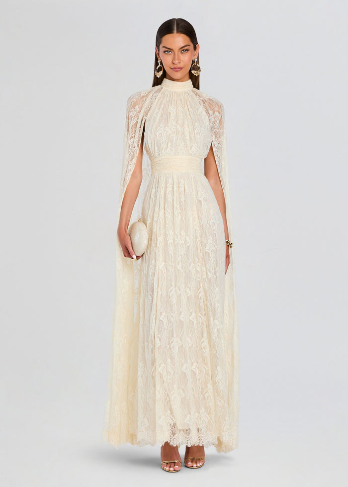 Onir Cape Maxi Dress
