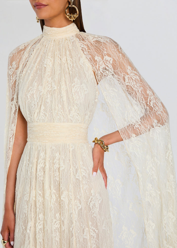 Onir Cape Maxi Dress