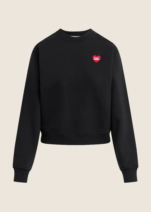 The Embroidered Favorite Daughter Heart Sweatshirt