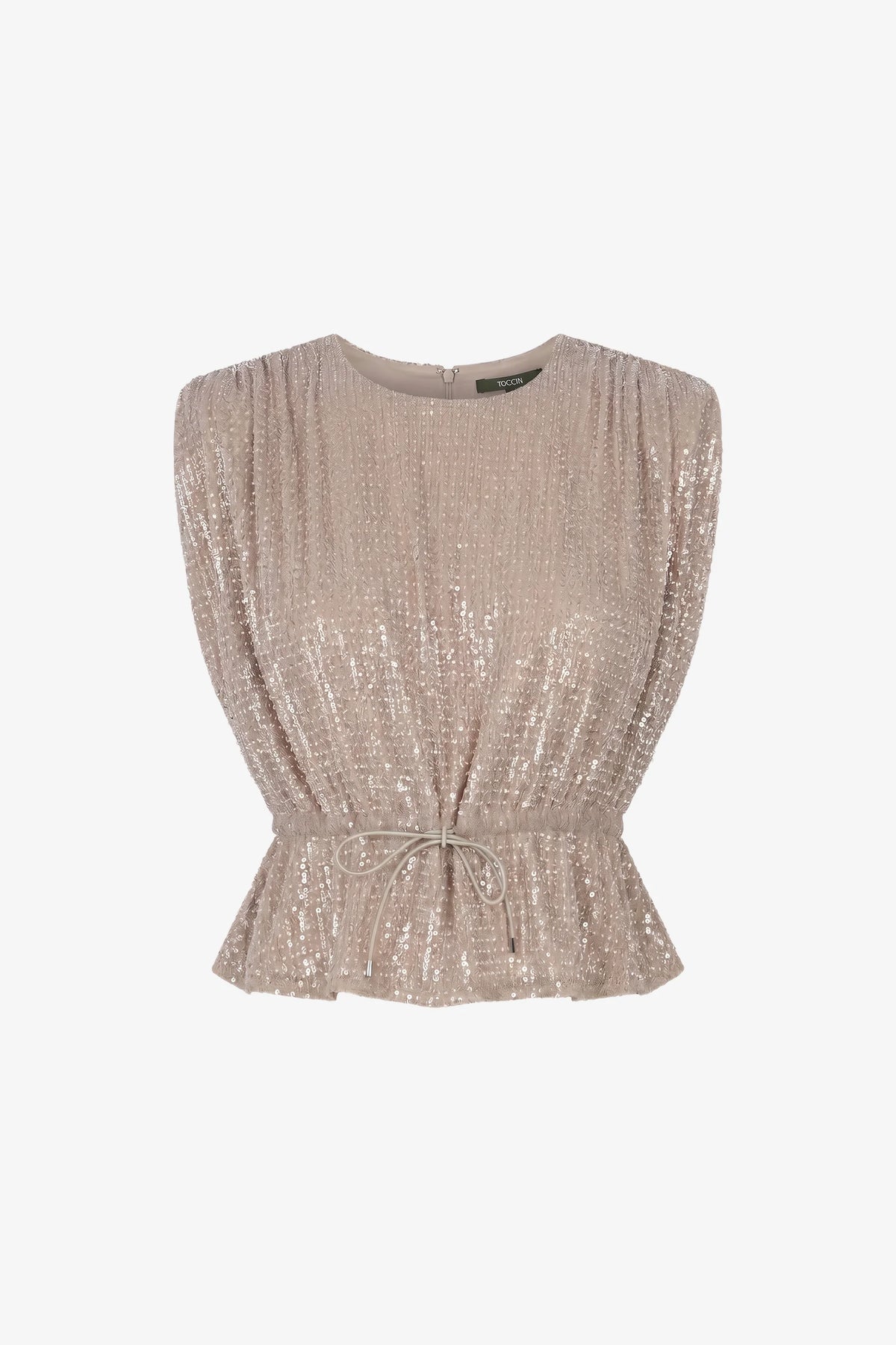 Talon Strong Shoulder Top with Drawstring Detail