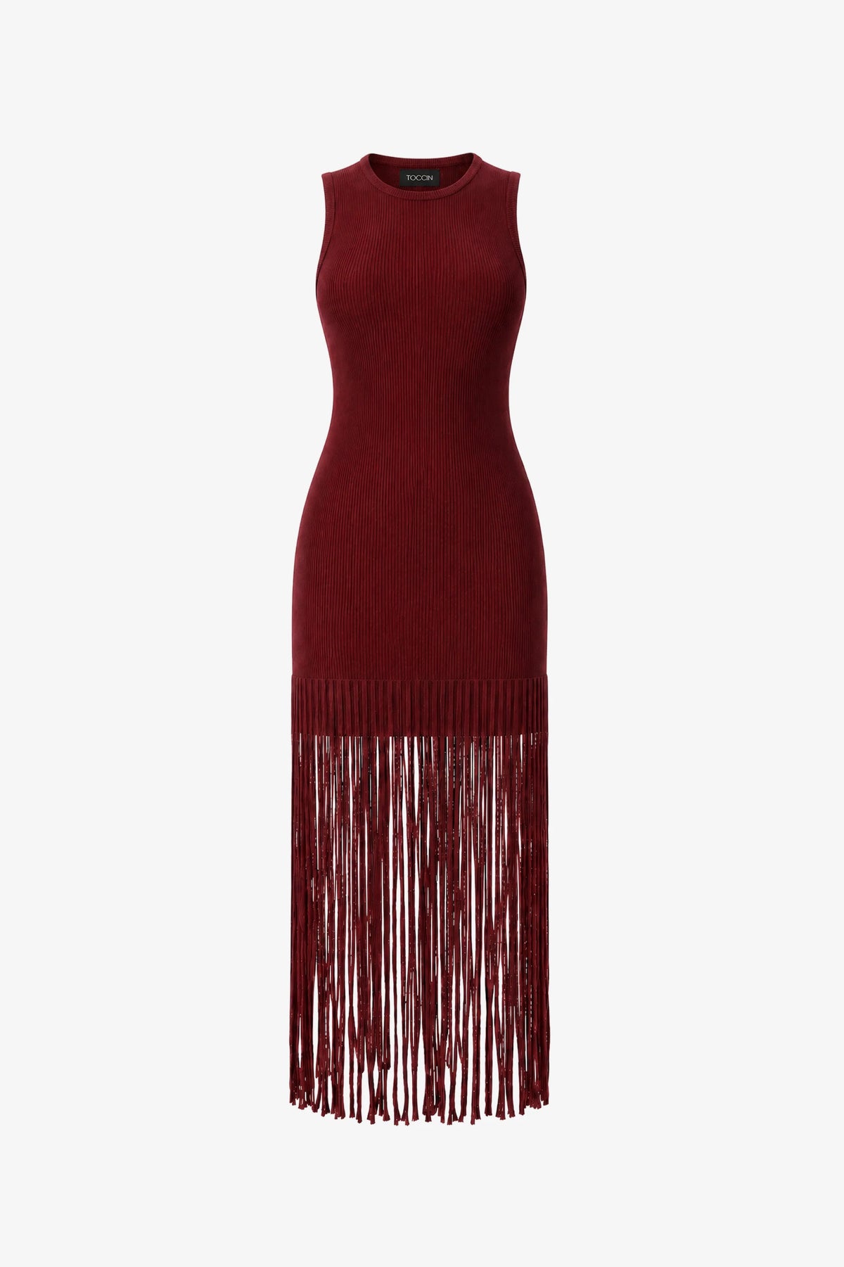 Margaux Racer Mini Dress with Fringe