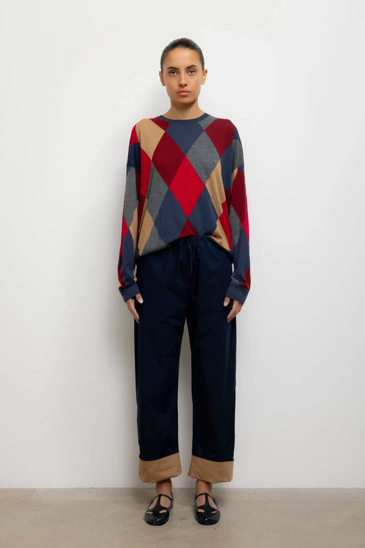 Yoshi Contrast Drawstring Pant