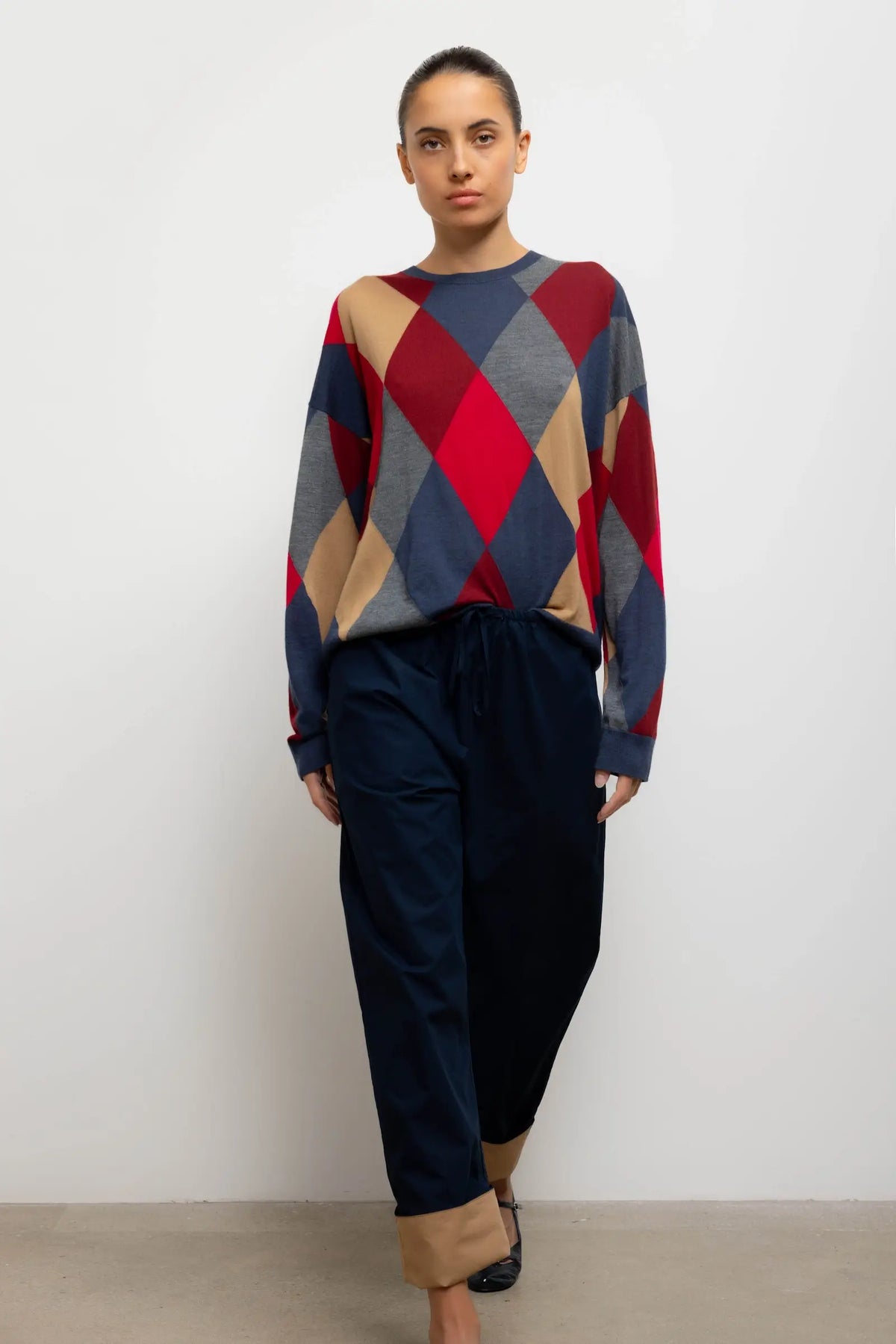 Yoshi Contrast Drawstring Pant