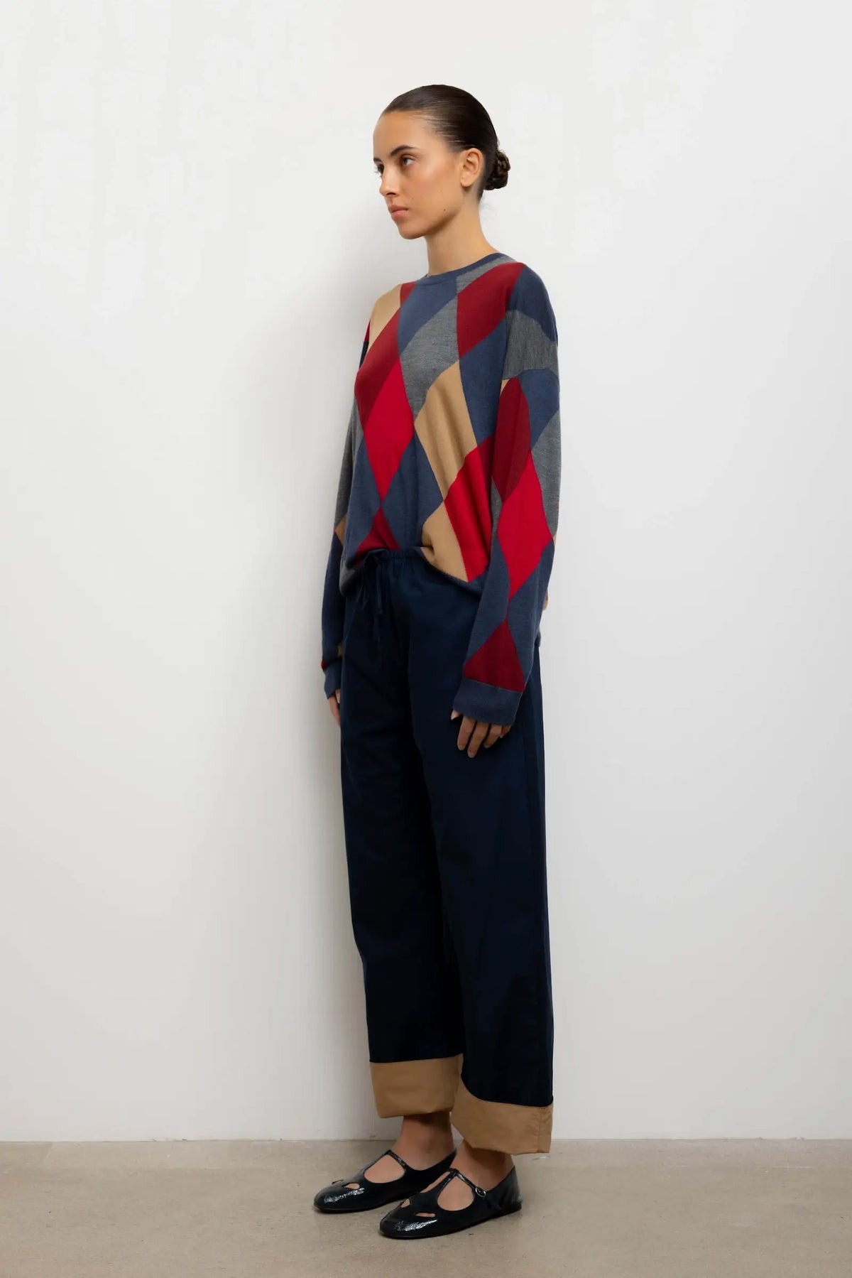 Yoshi Contrast Drawstring Pant