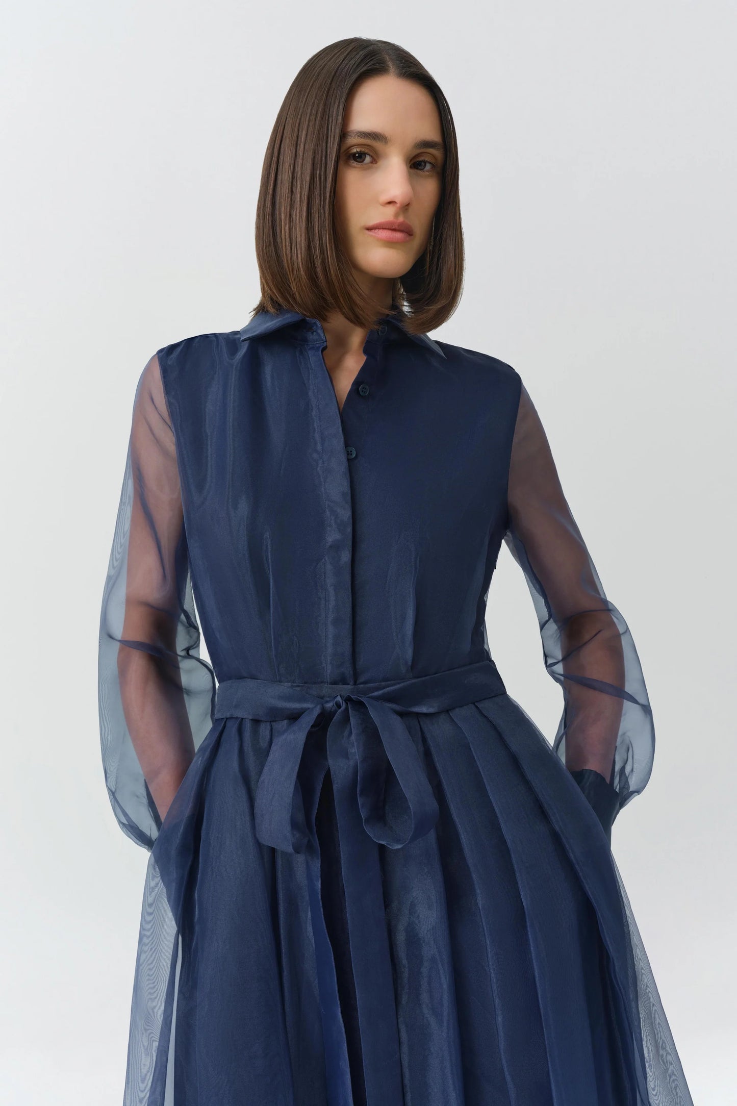 Montgomery Long Sleeve Button Up Midi Dress