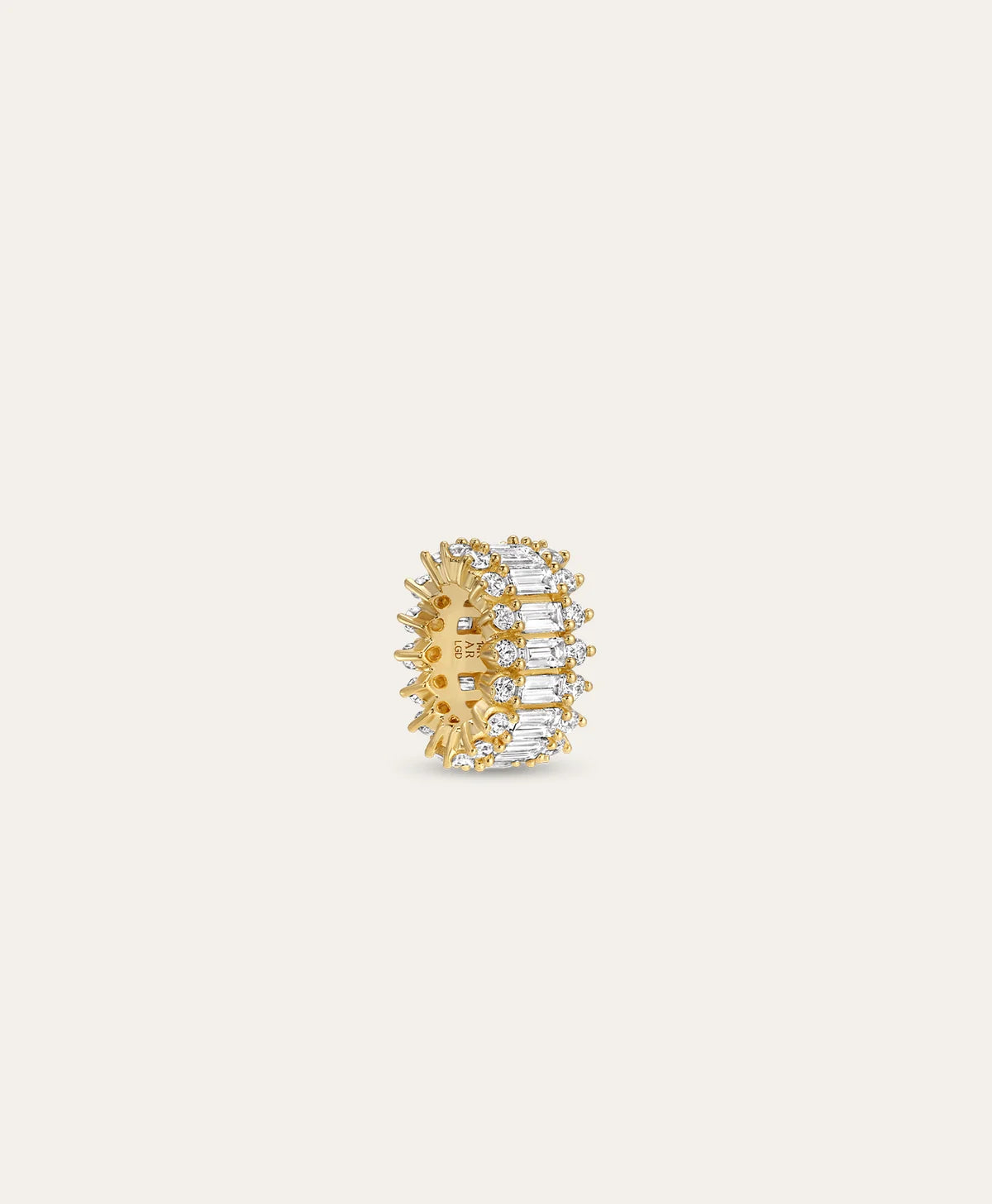 Diamond Full Stack Baguette Big Bead