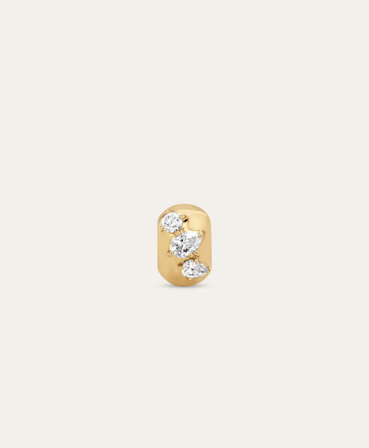 Diamond Pearl Cluster Big Bead