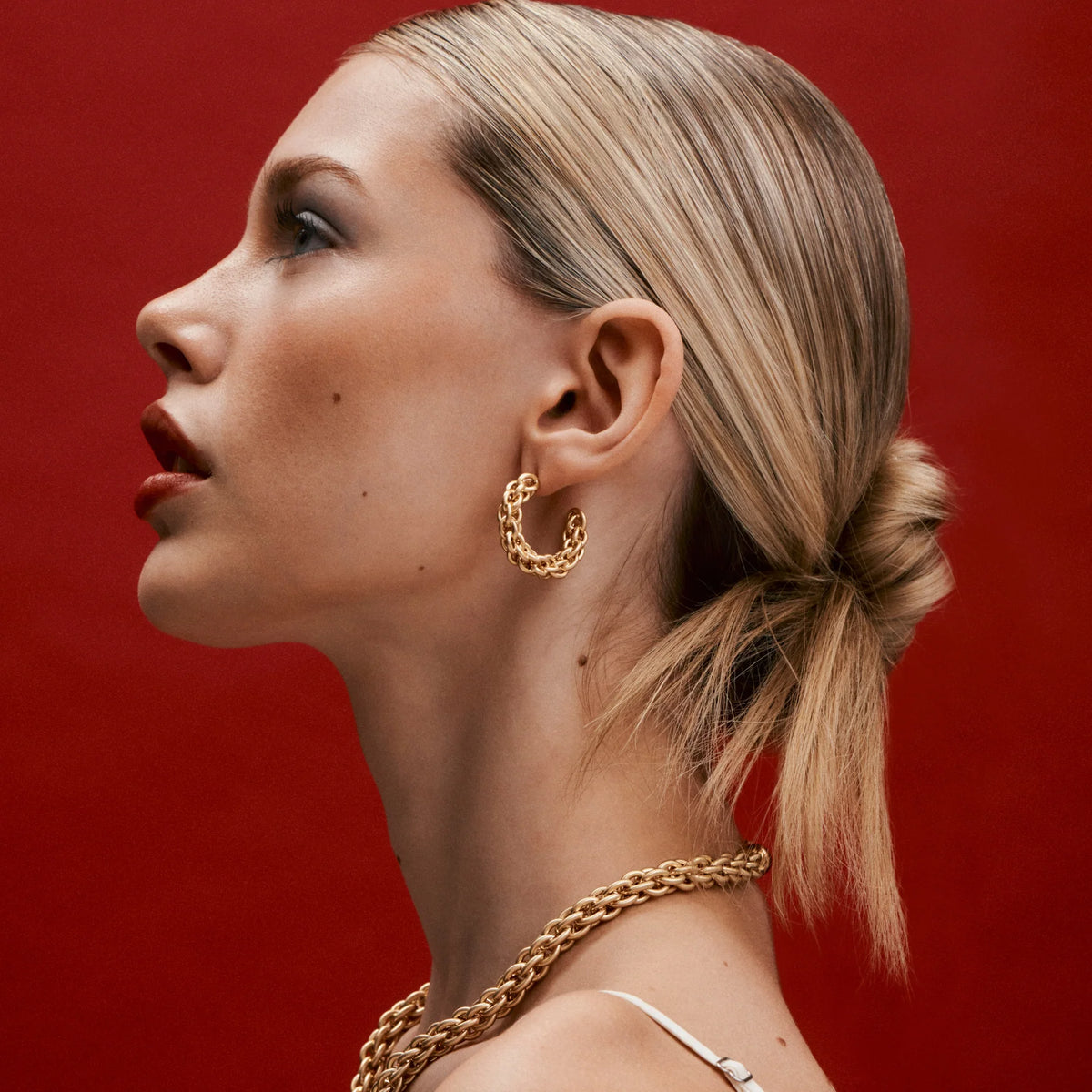 Tangled Chain Hoops
