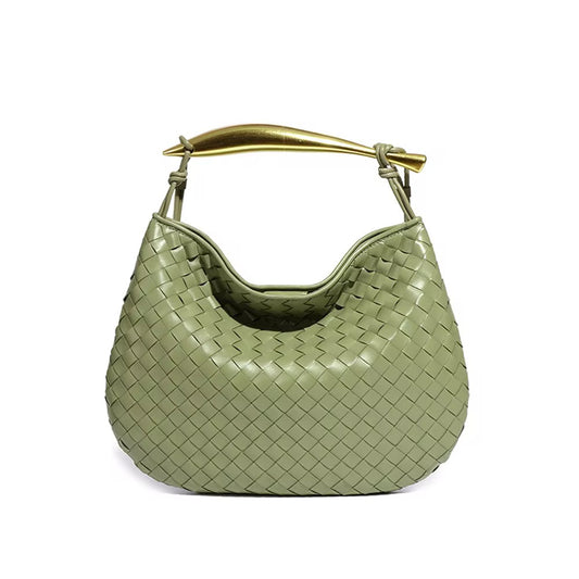 Luna Woven PU Leather Evening Clutch