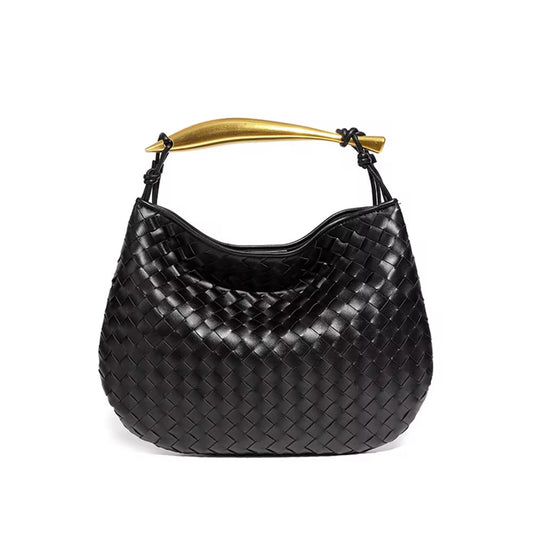 Luna Woven PU Leather Evening Clutch