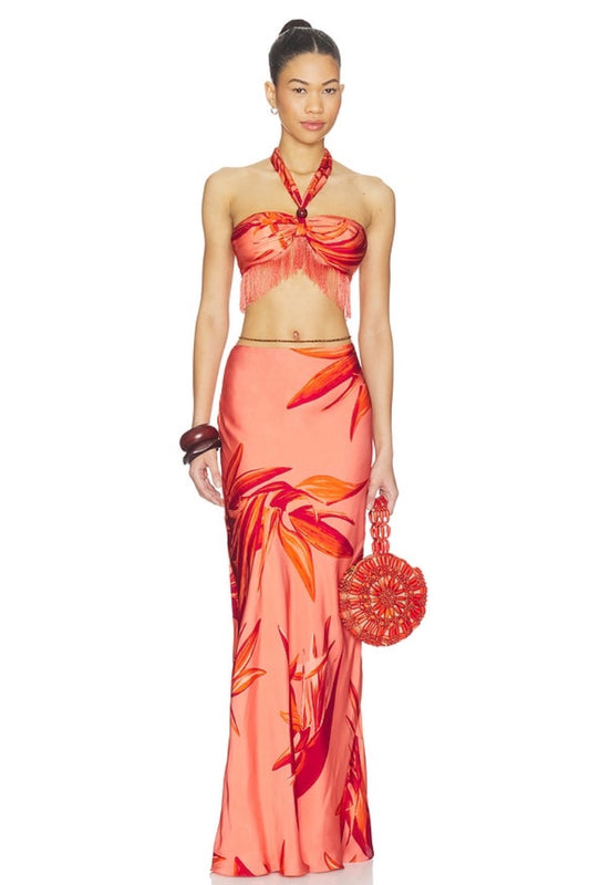 Fringe Top in Terracotta