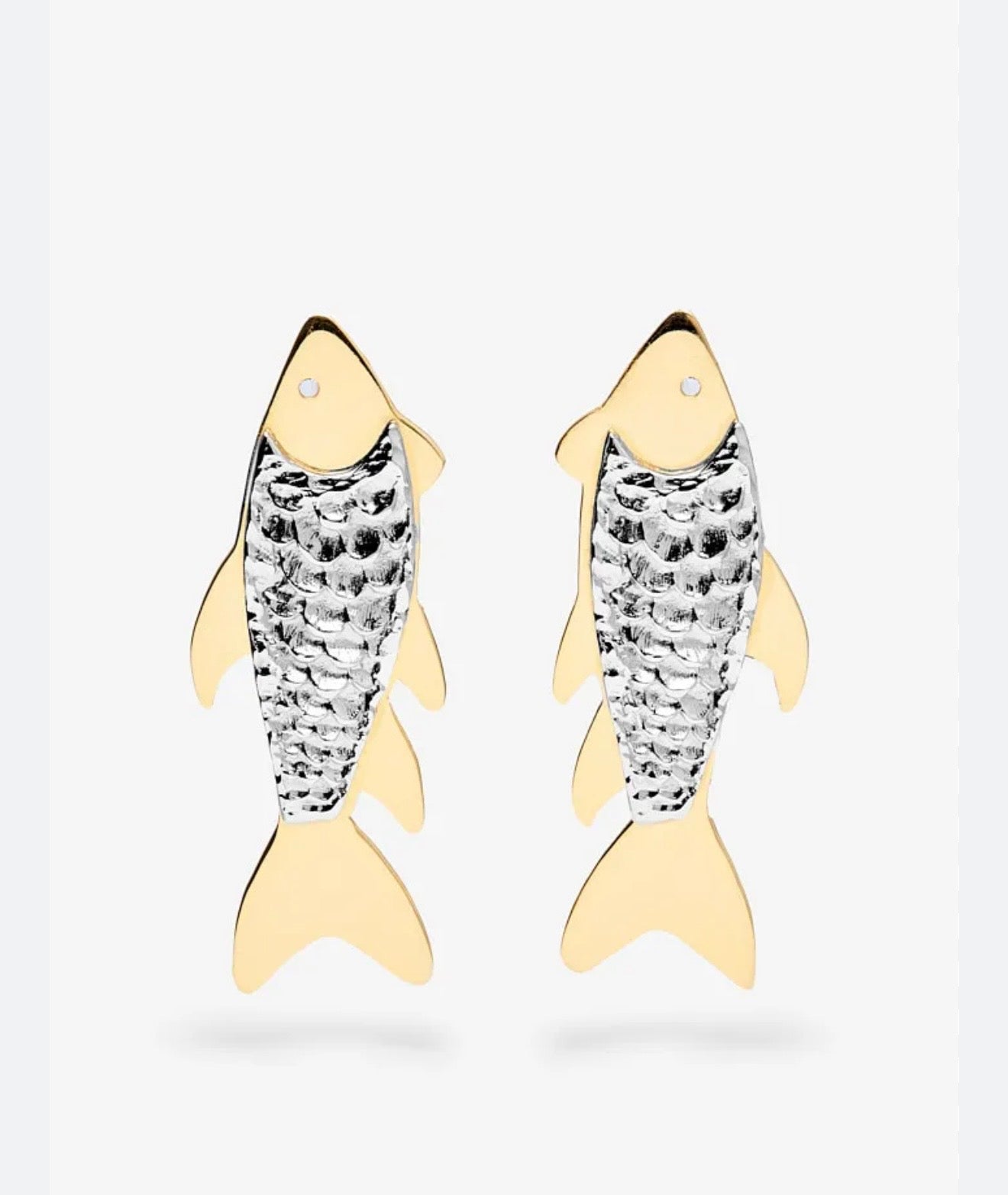 Gold and Silver Jaraqui Earrings- Zambia