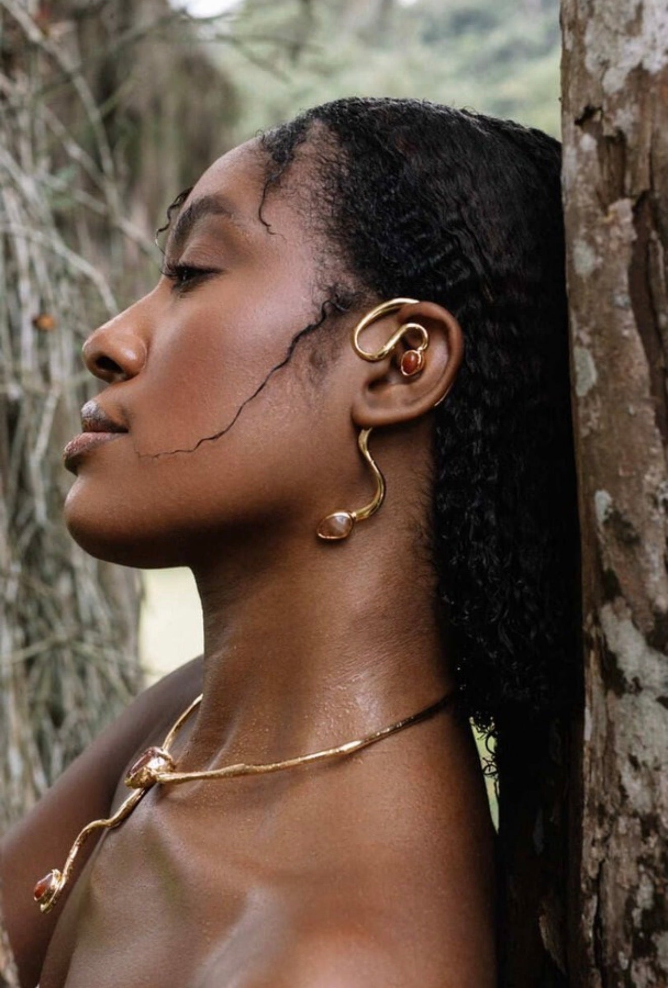 Snake Ear Cuff - Zambia