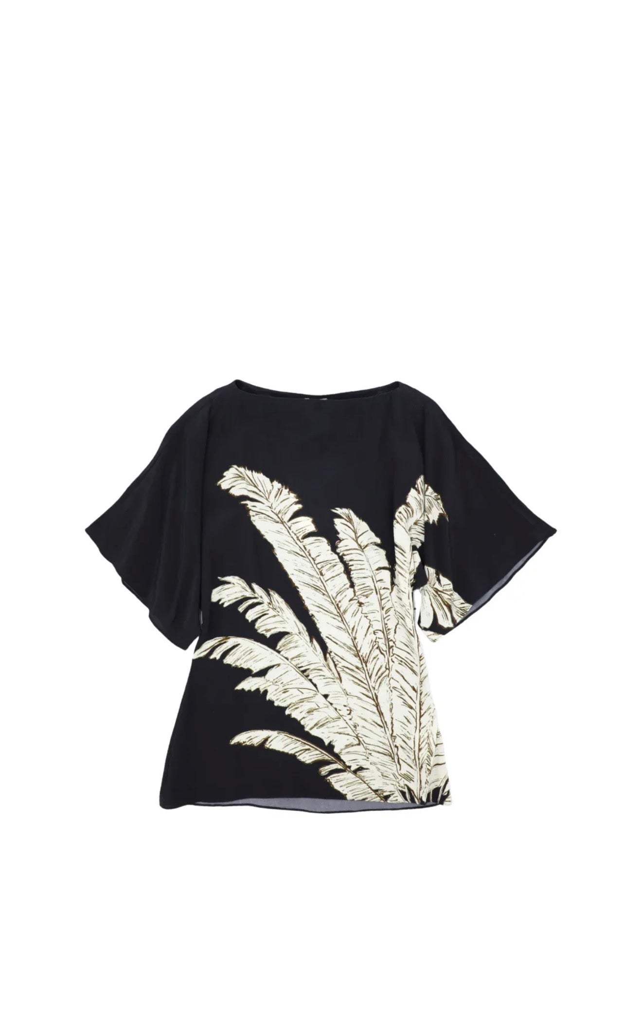 Palm Boat Neck Top - Hemant and Nandita
