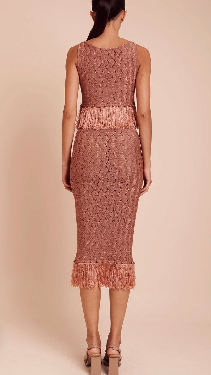 Lorenzo Top Rosewood Pink Texture